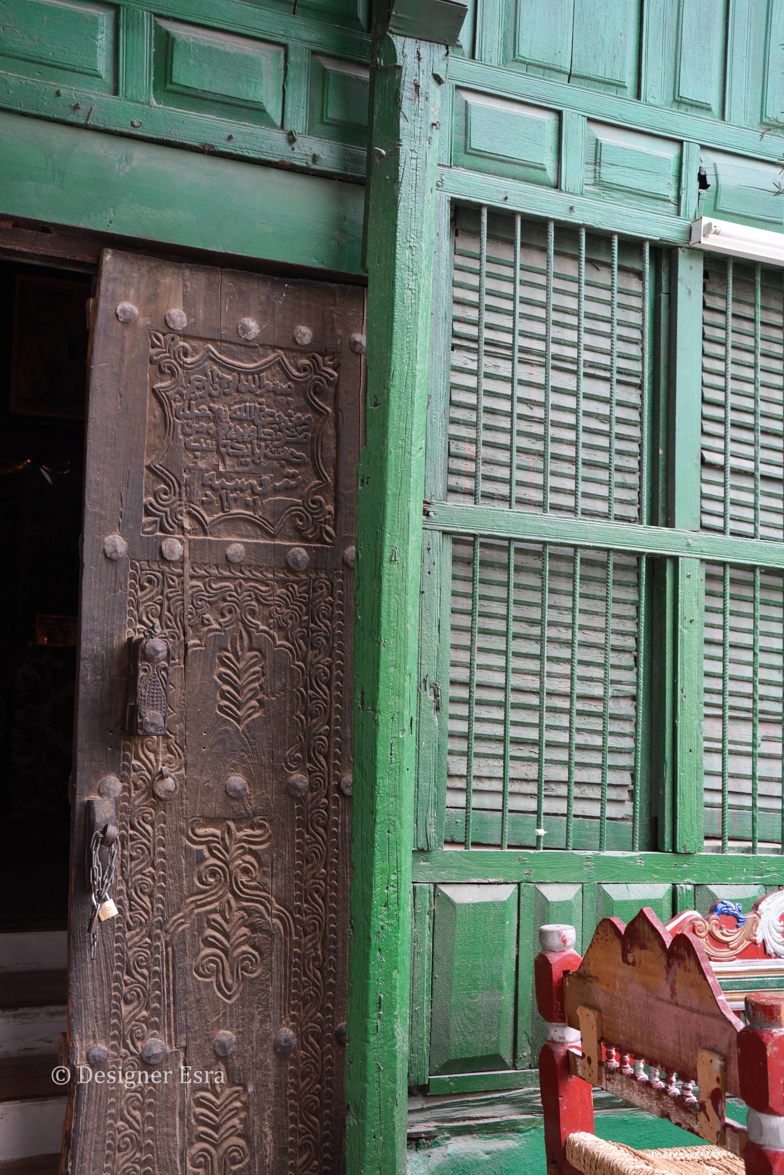 Carved Wooden Door in Jeddah
