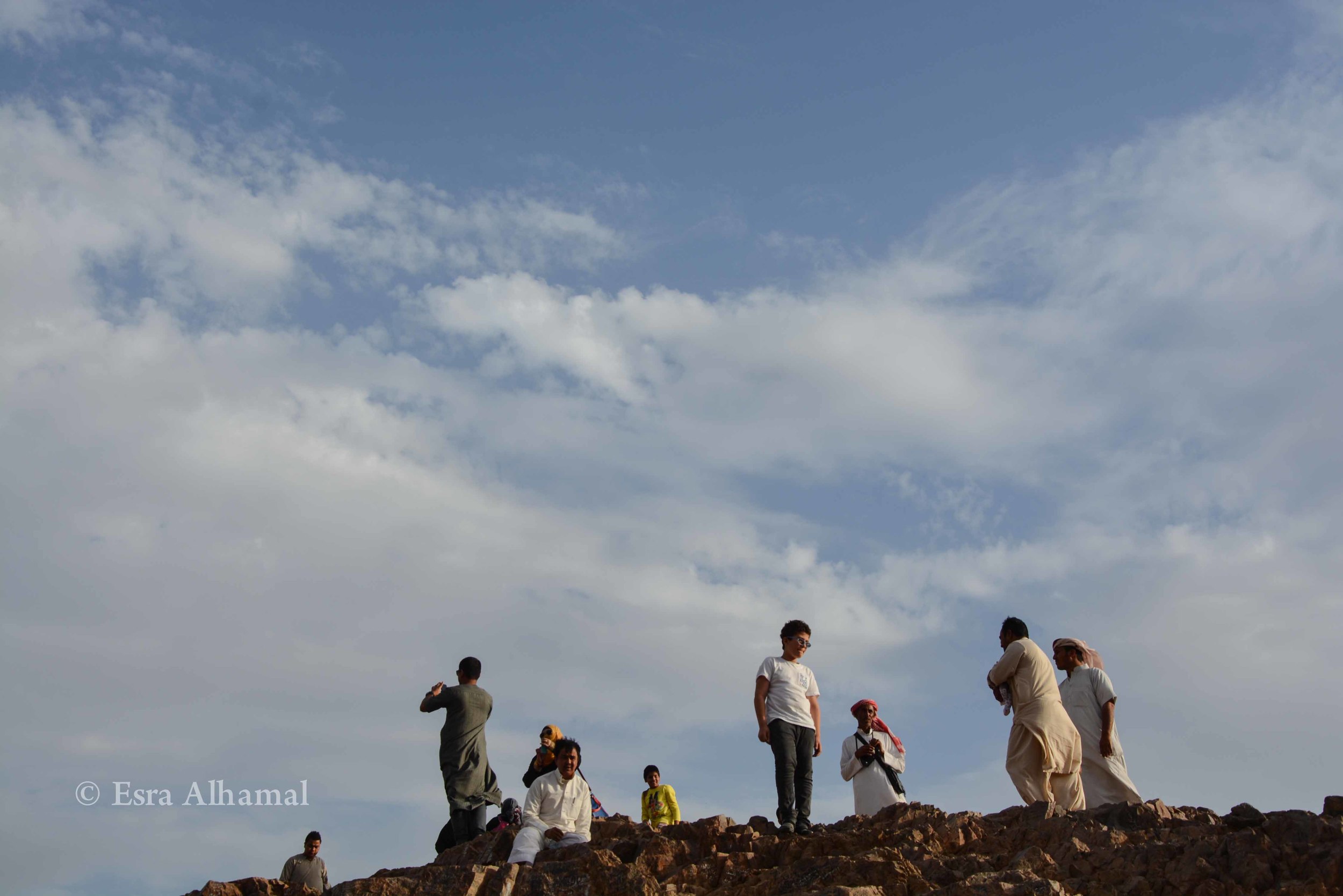Children on top of the mountain in Medina