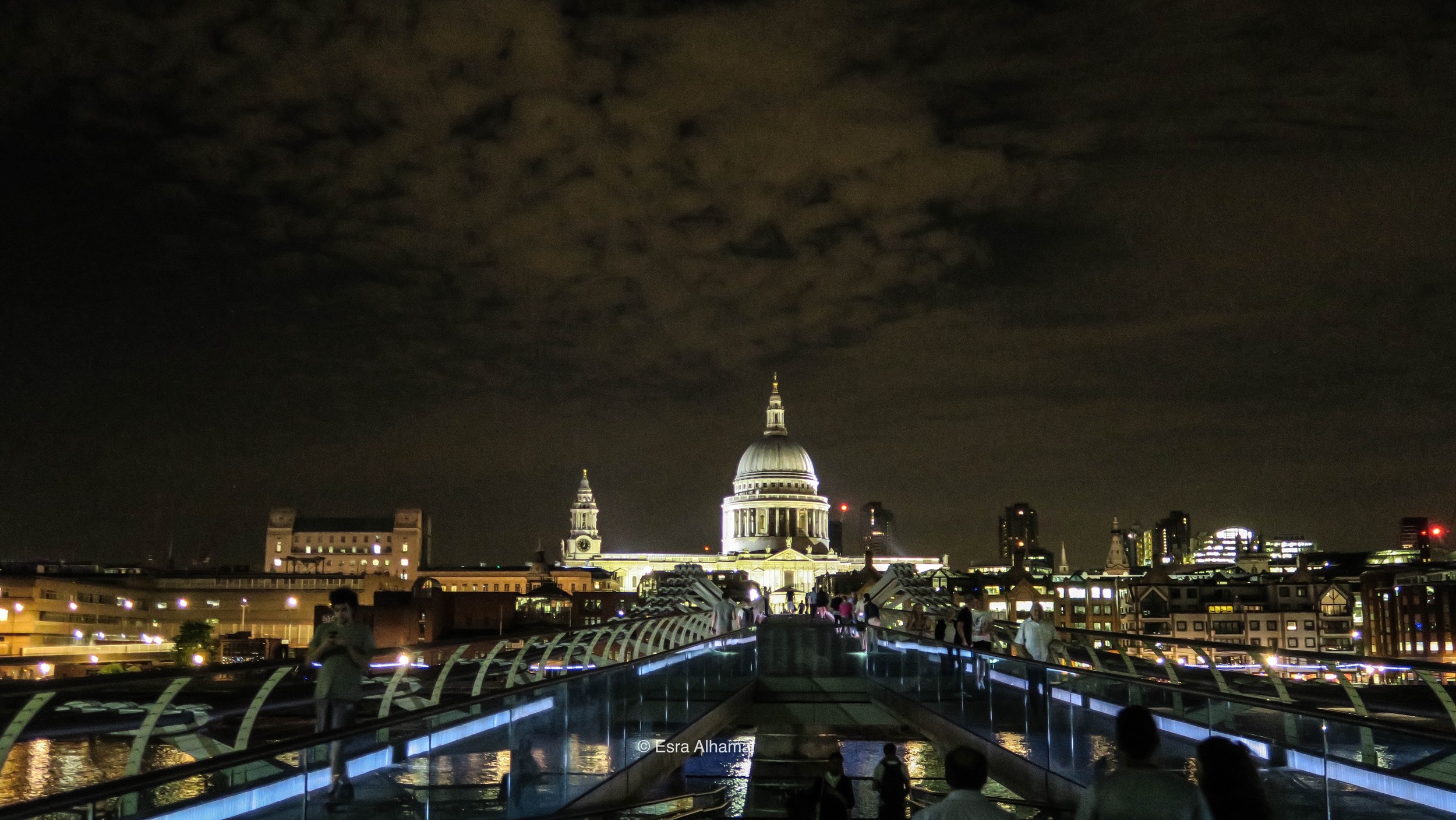 St. Paul across the footpath bridge 