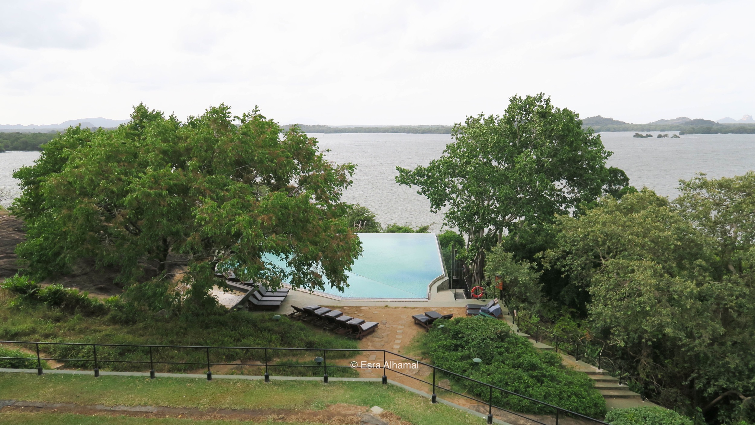 The view of the downstairs pool at Heritance Kandalama