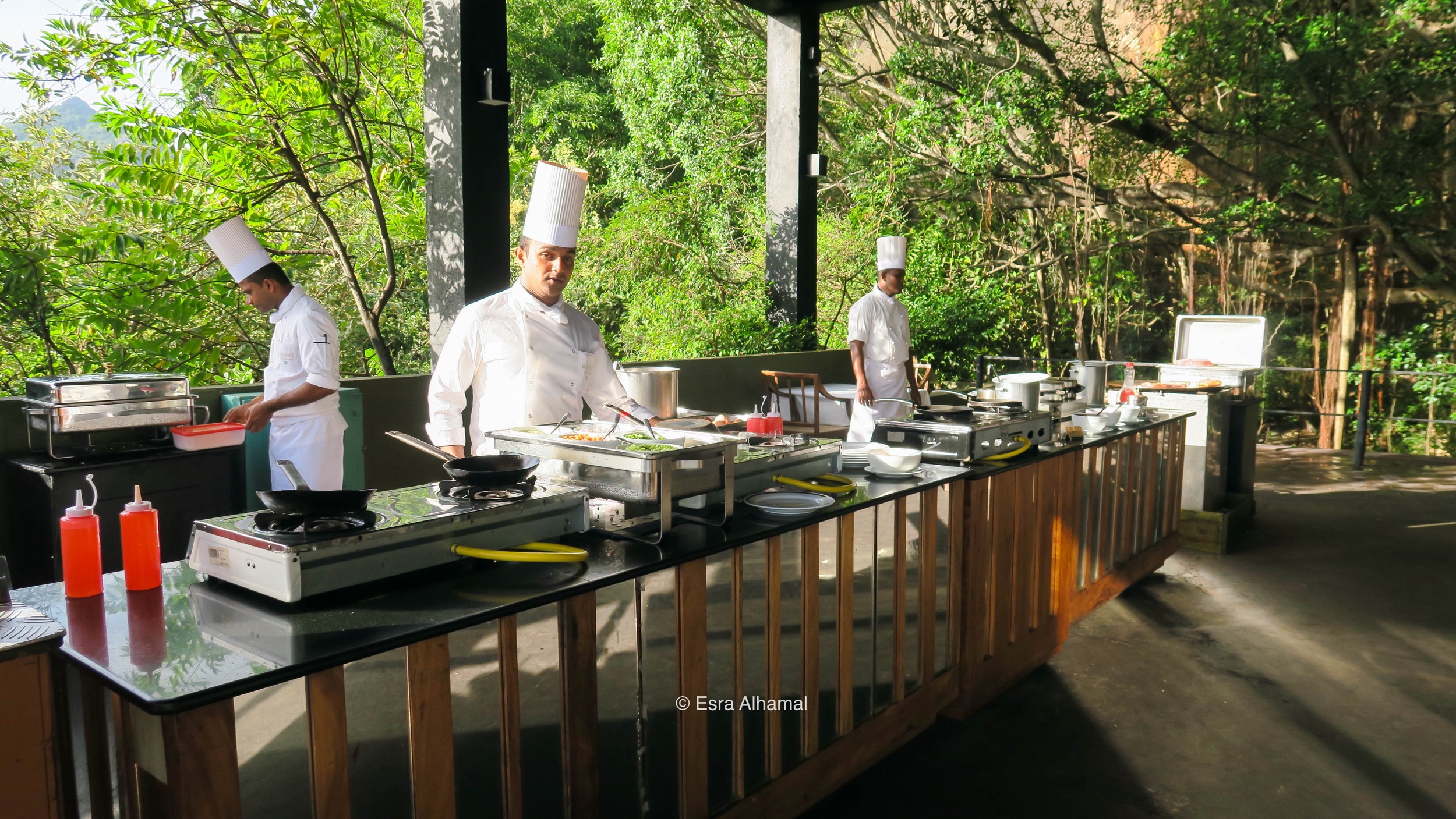 Fresh, ready to order breakfast at Heritance Kandalama