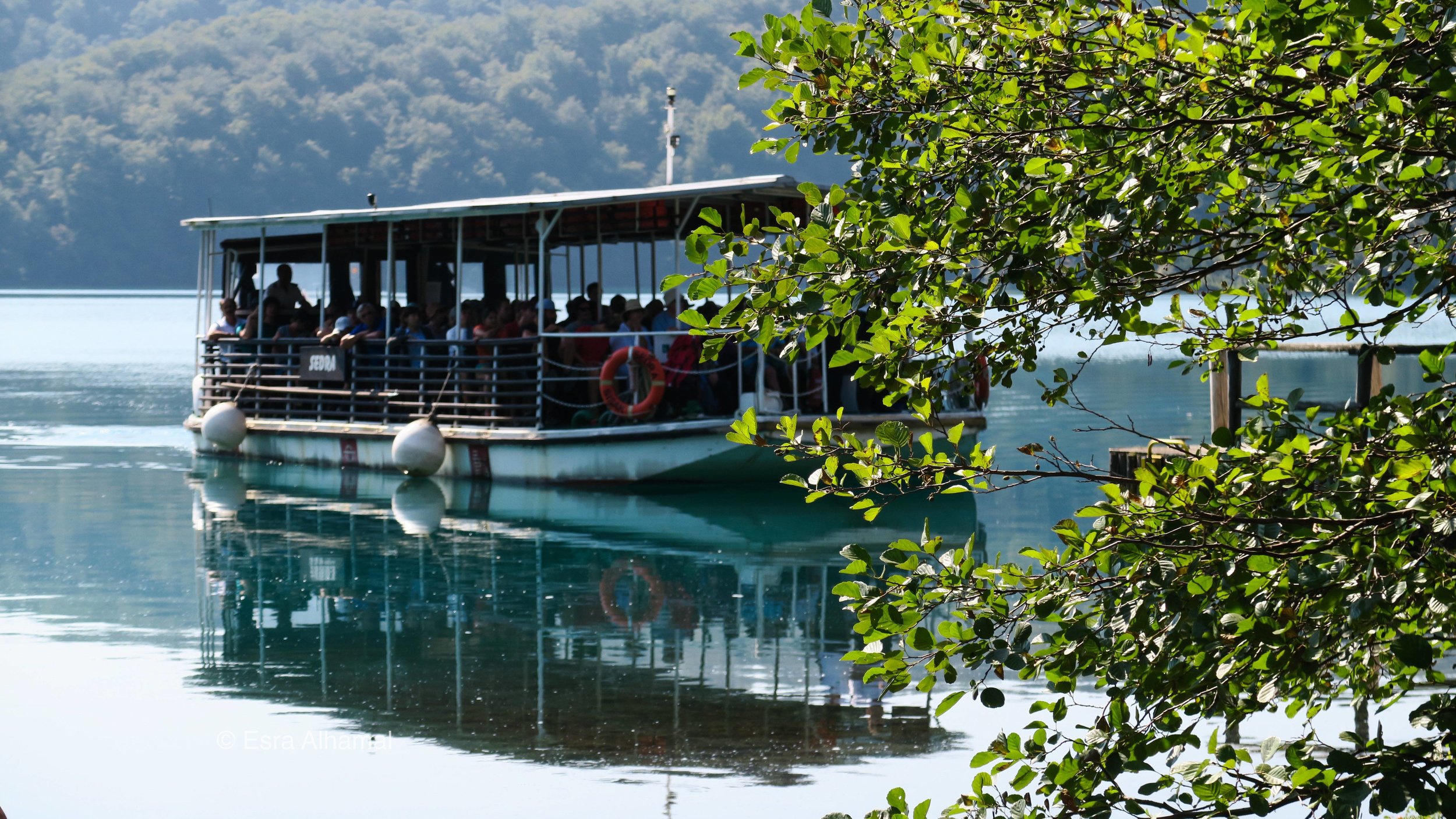 The boat trip in Plitvice Lakes National Park