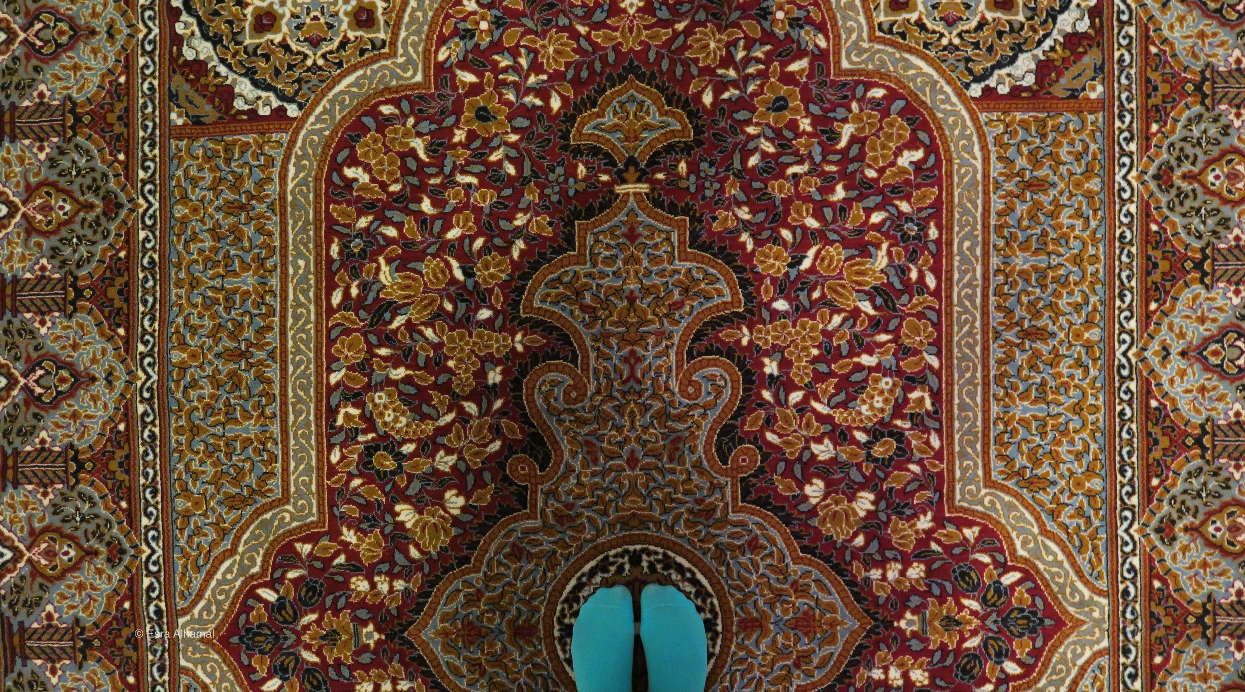 The carpet of the mosque in Dubrovnik 