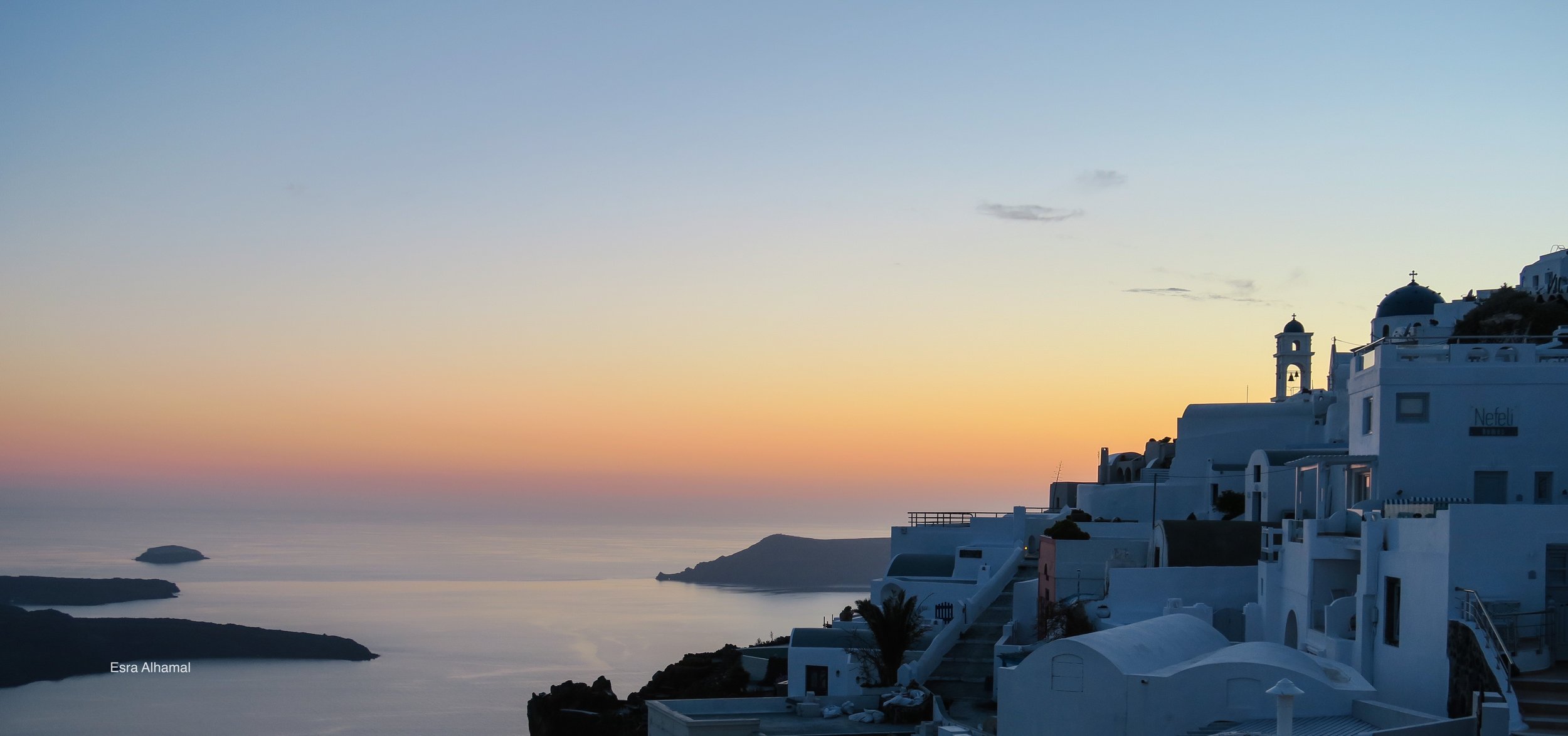 The Sunset in Santorini 