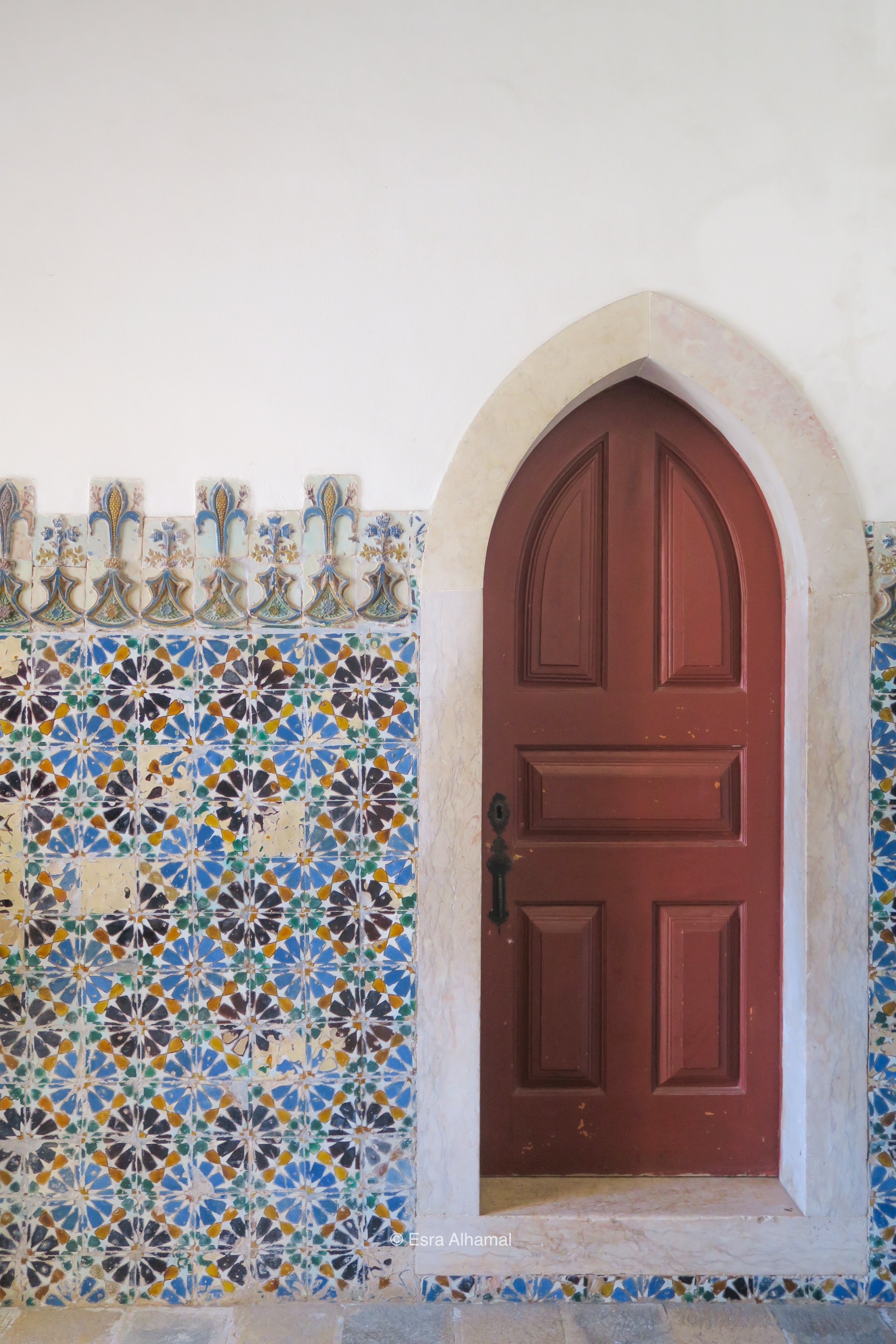 Geometric Islamic Patterns in Sintra Palace 