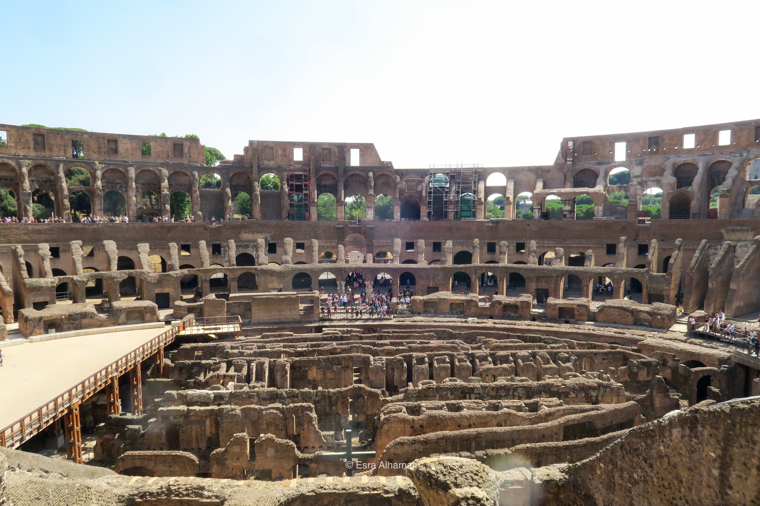 Inside the Colosseum