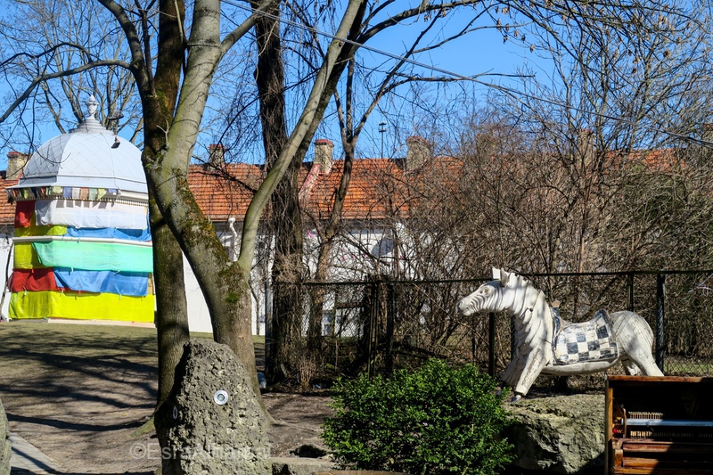 Colorful Užupis republic in Vilnius 