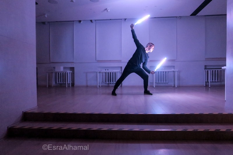 Light show in Museum of Illusion Vilnius