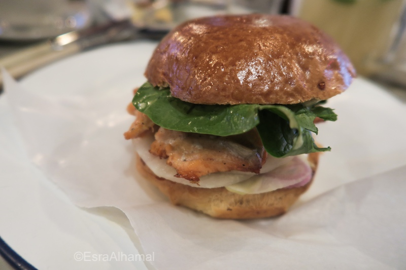 Salmon Burger in Vilnius 