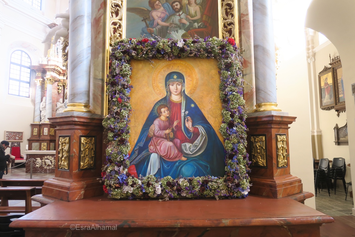 Christin Art in Orthodox Cathedral in Trakai, Lithuania