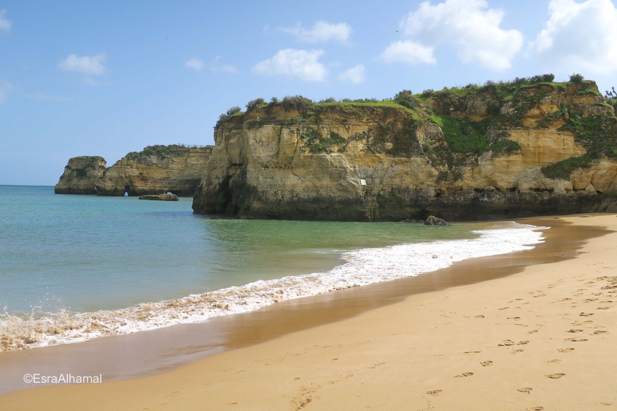 The beach in Lagos, Portugal 