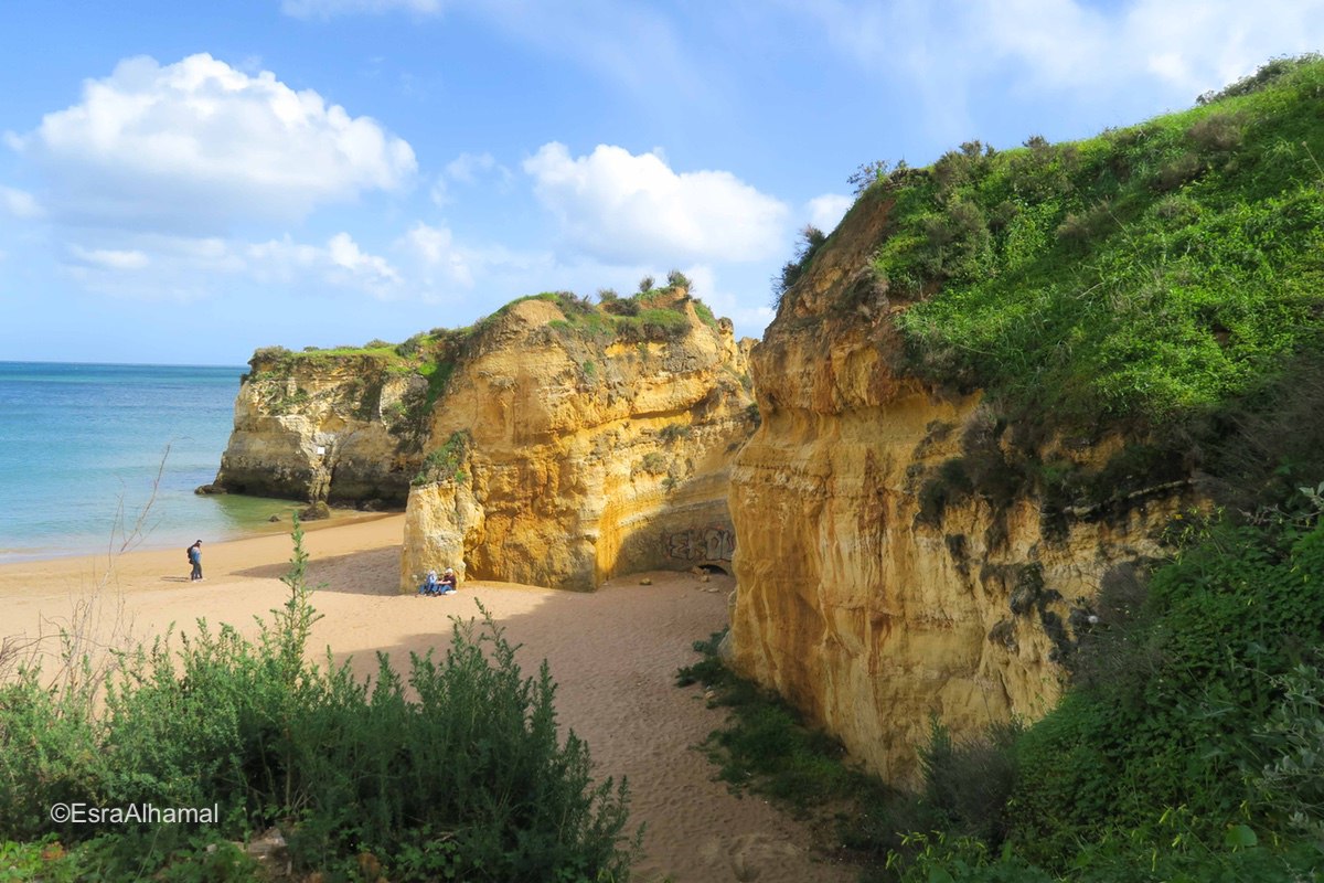 Cliffs in Lagos, Portugal