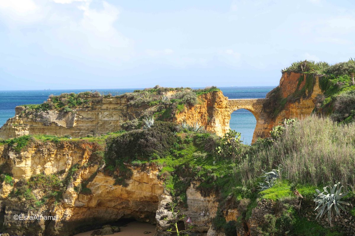 Beach and landscape view from Lagos, Portugal