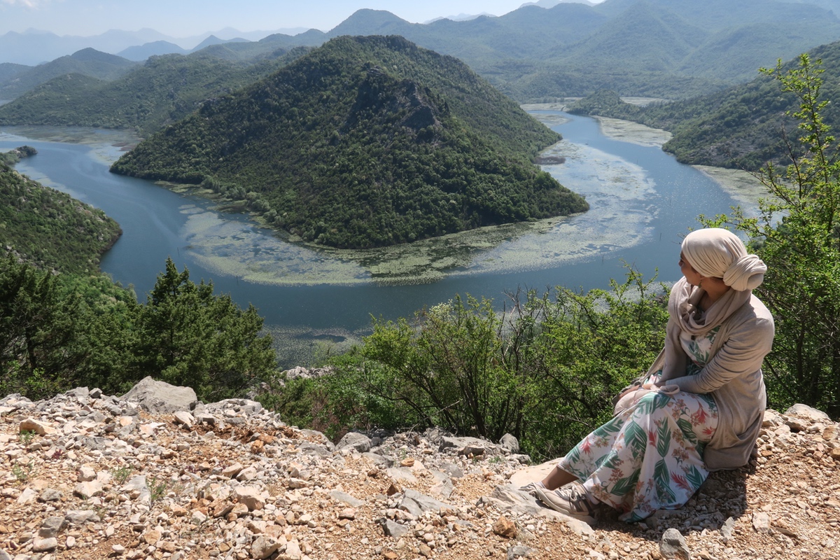 River Crnojevica, a small historical town in Central Montenegro