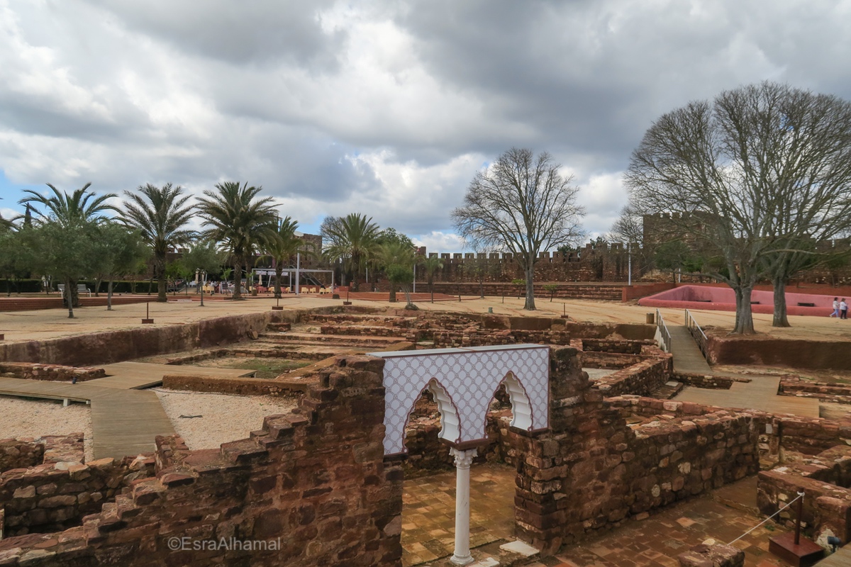 Architecture of Silves Castle, Algarve, Portugal