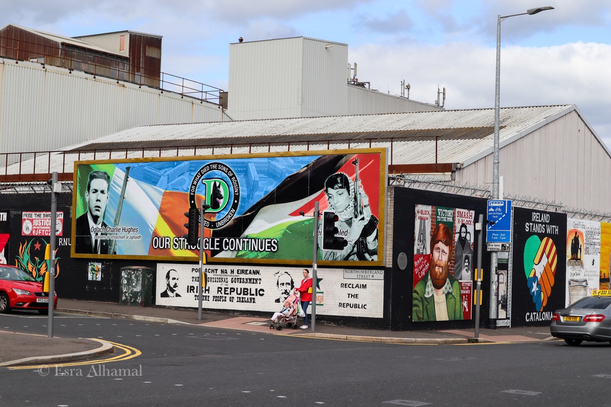 Grafitti for Palestine in West Belfast 