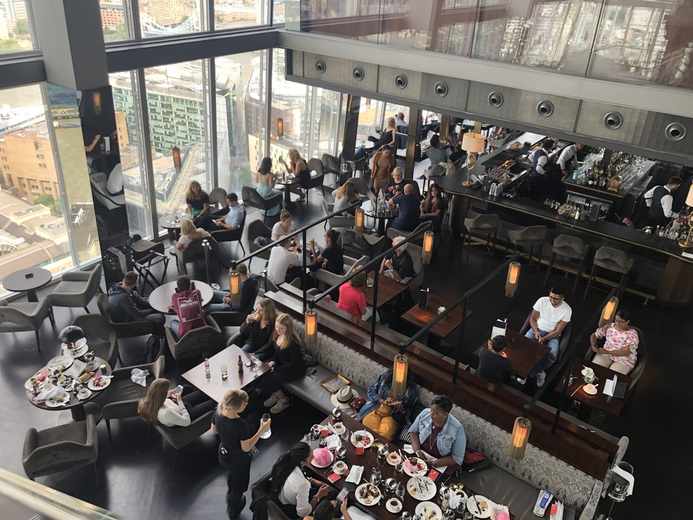 Afternoon tea in Aqua Shard 