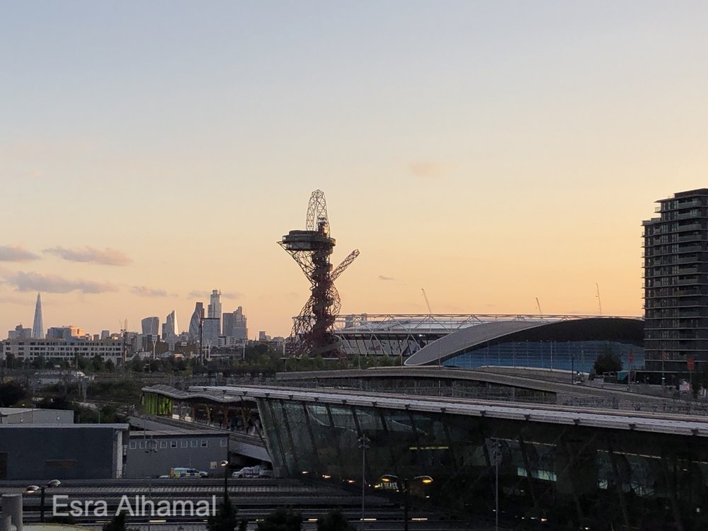 View of East London from the top