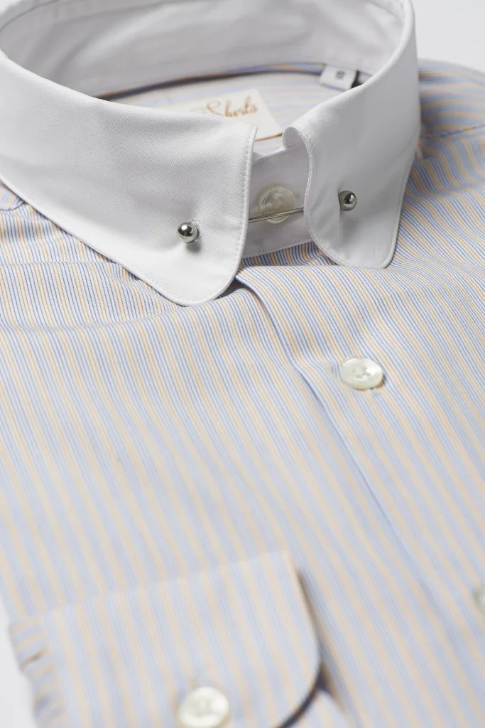 Blue Orange Stripe Shirt