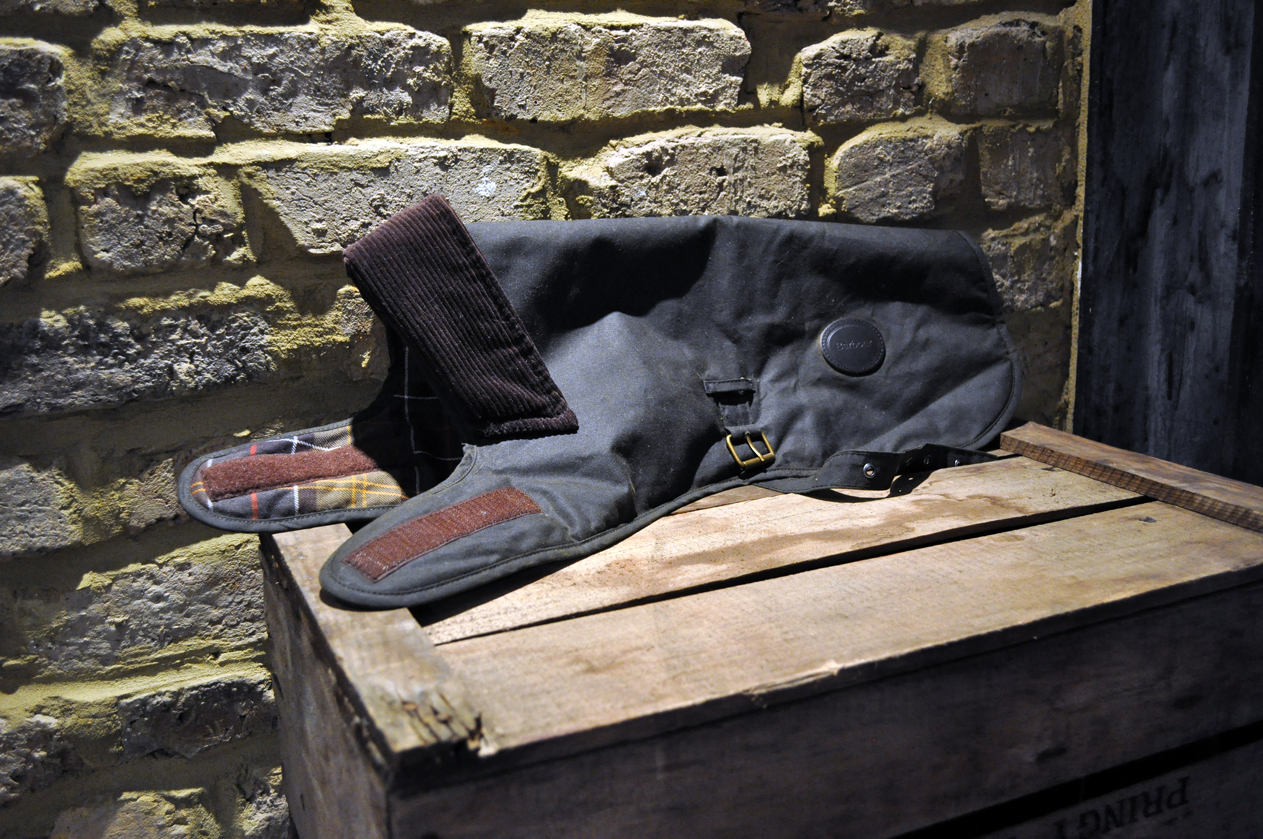 Barbour Olive Wax Dog's Jacket