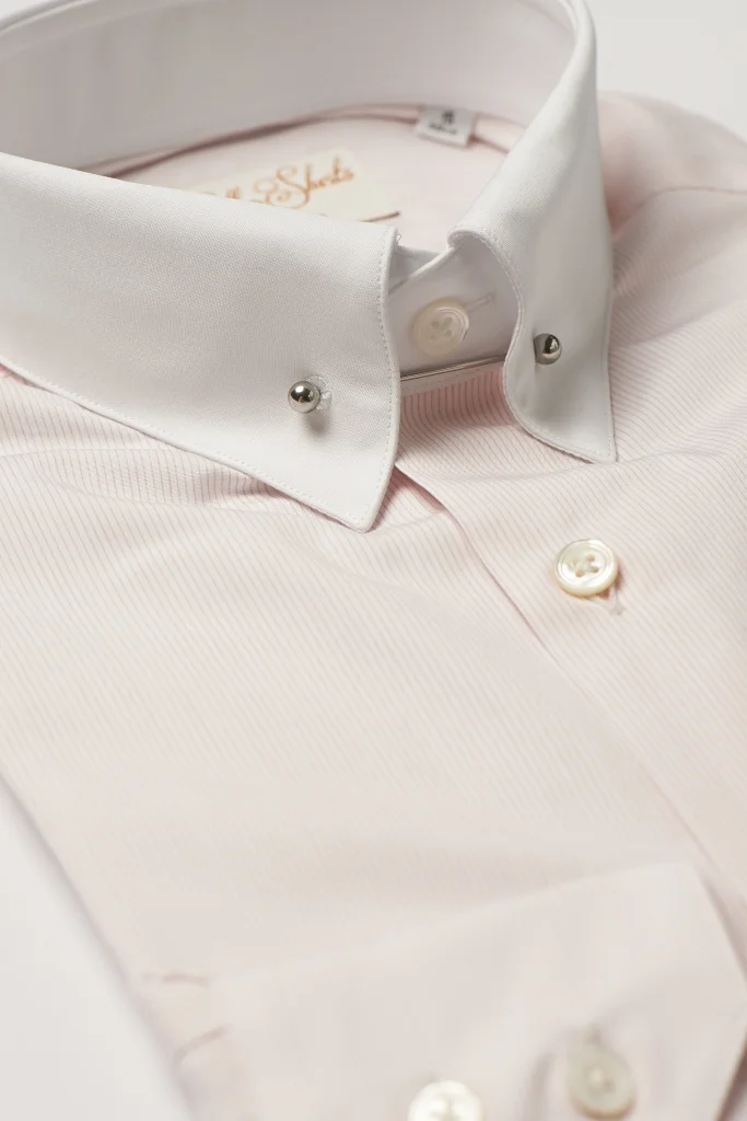 Pink Pin Collar Shirt