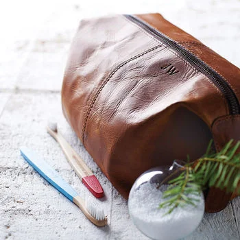 Leather Wash Bag