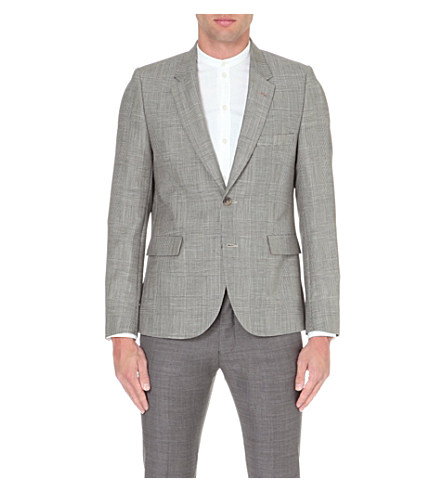 Paul Smith - Prince of wales check mohair and wool-blend jacket