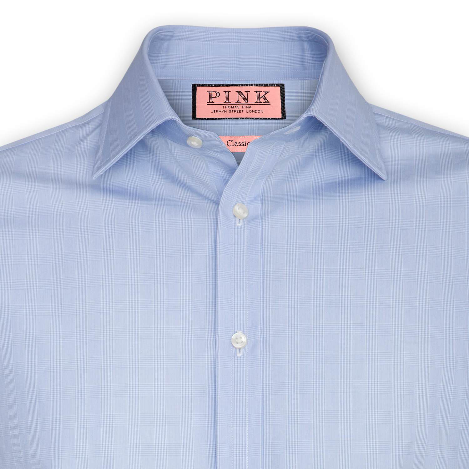 Pink Blue PoW Check Shirt