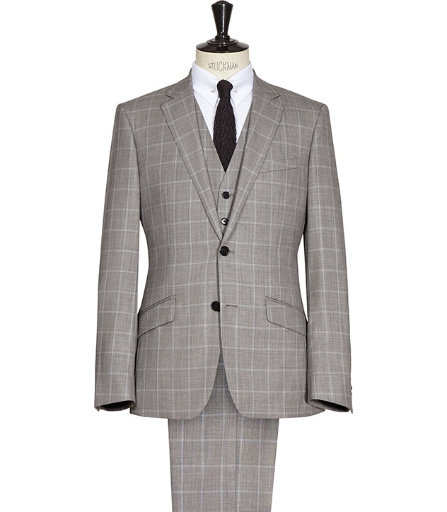 Grey Window Pane Suit