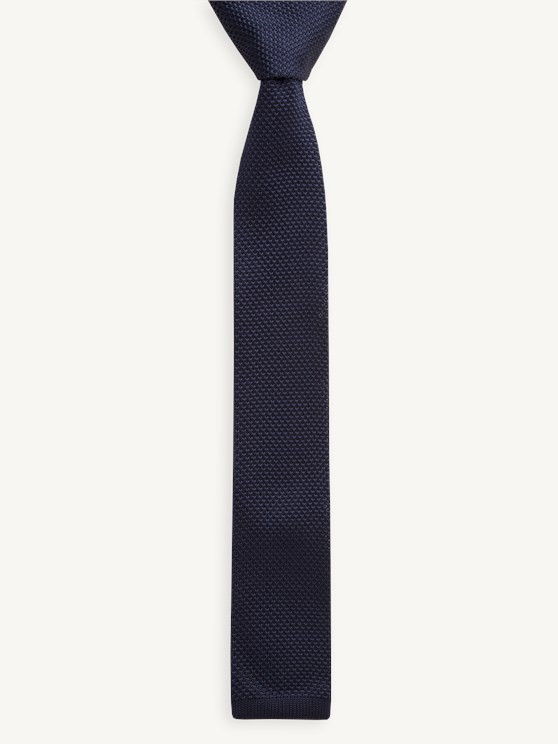 Navy Knitted Tie