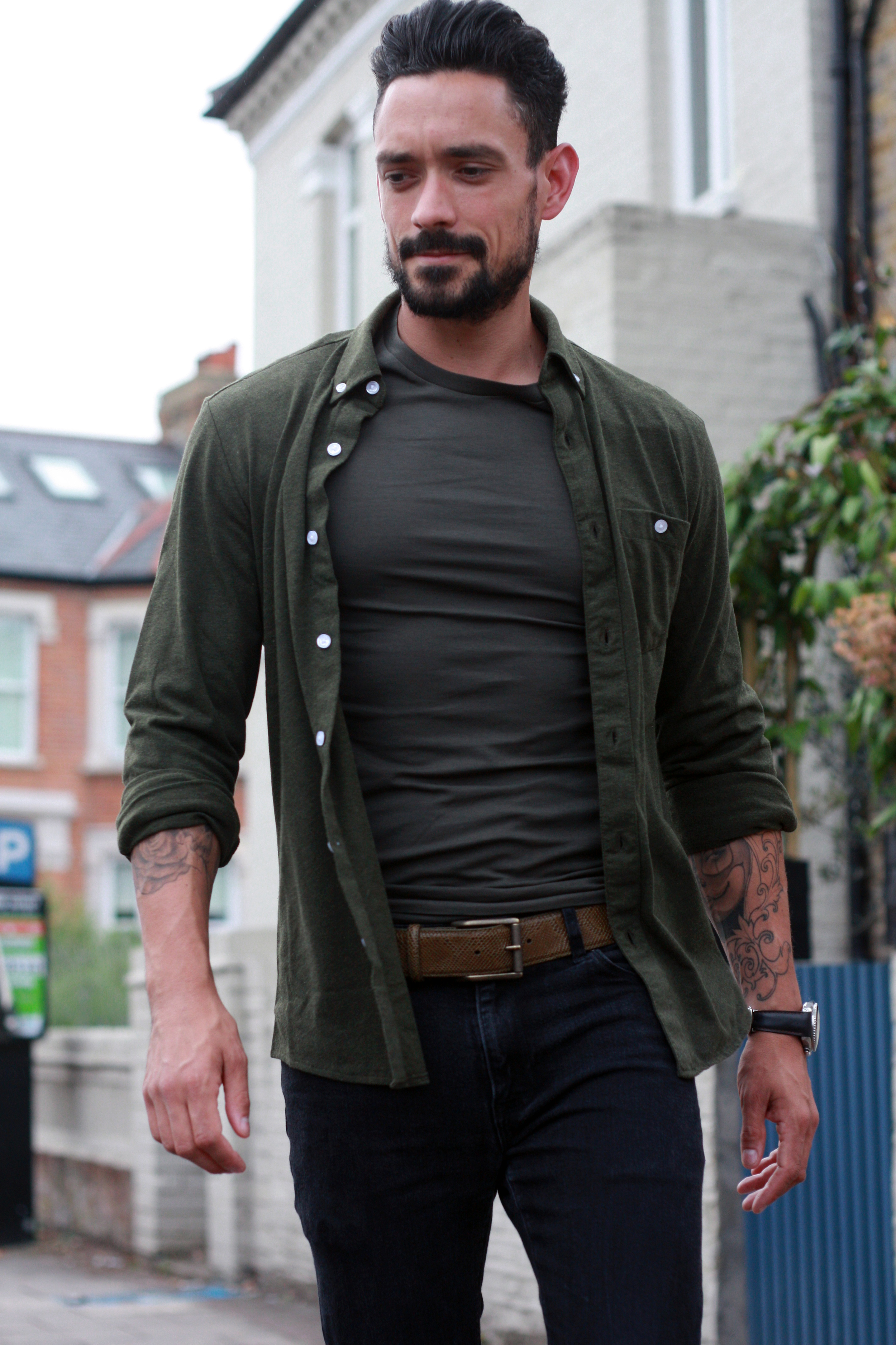 CUSTOM MADE BELTS & SOME KHAKI GREEN STYLING
