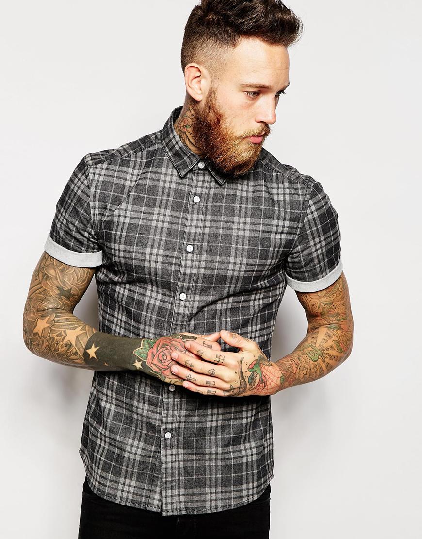 ASOS Black Check Shirt