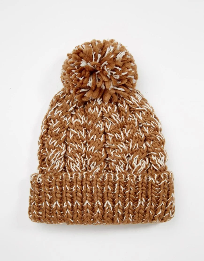 Camel Bobble Hat