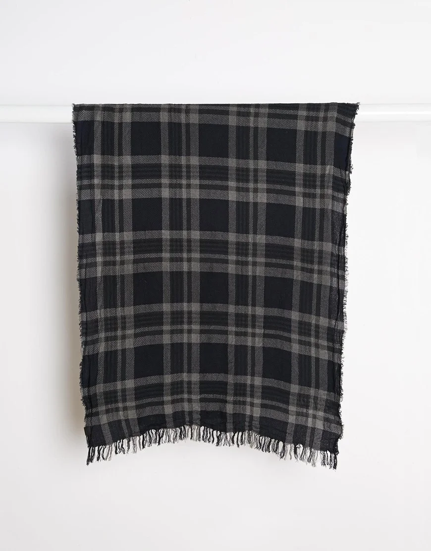 Men's Check Scarf