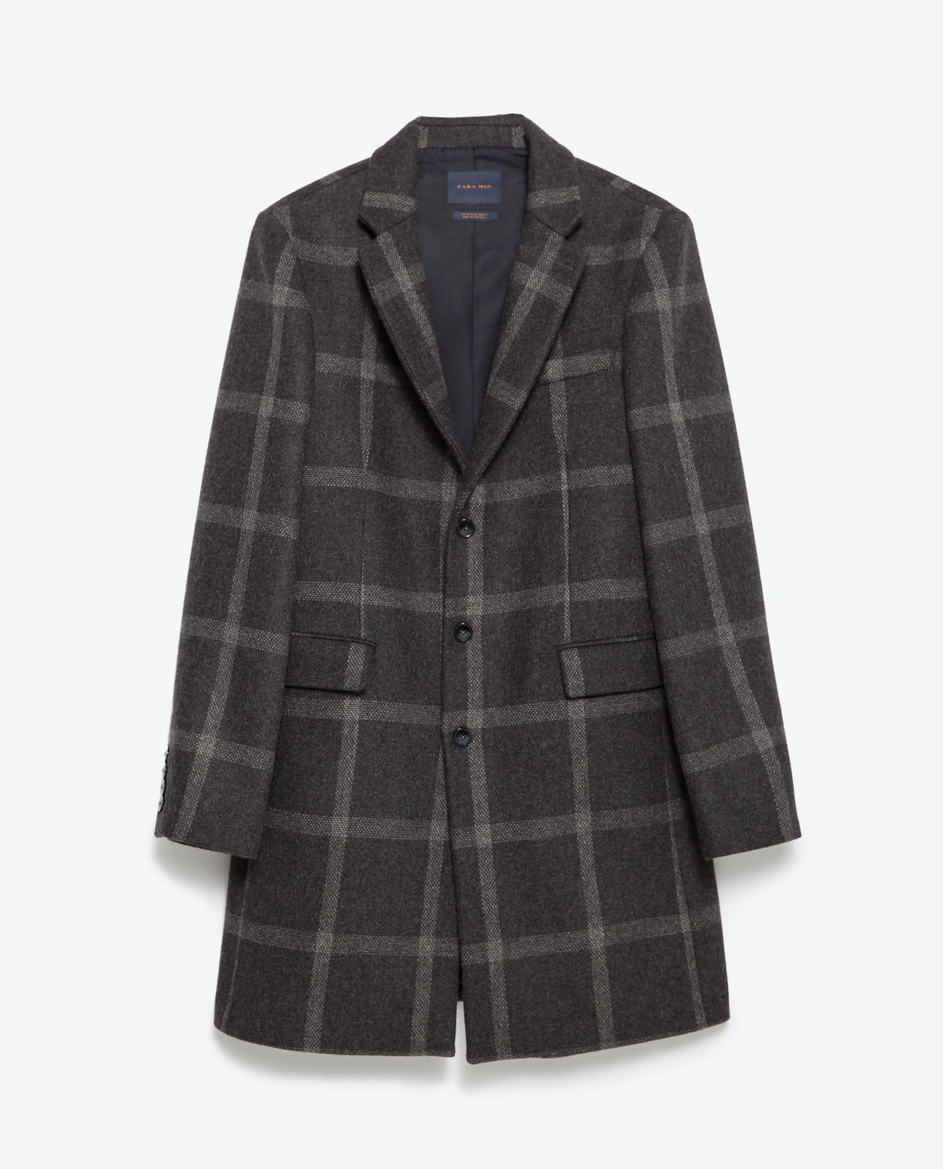 Zara Window Pane Check Coat