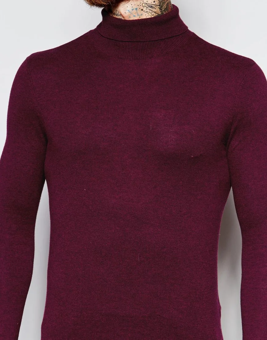 Roll neck jumper