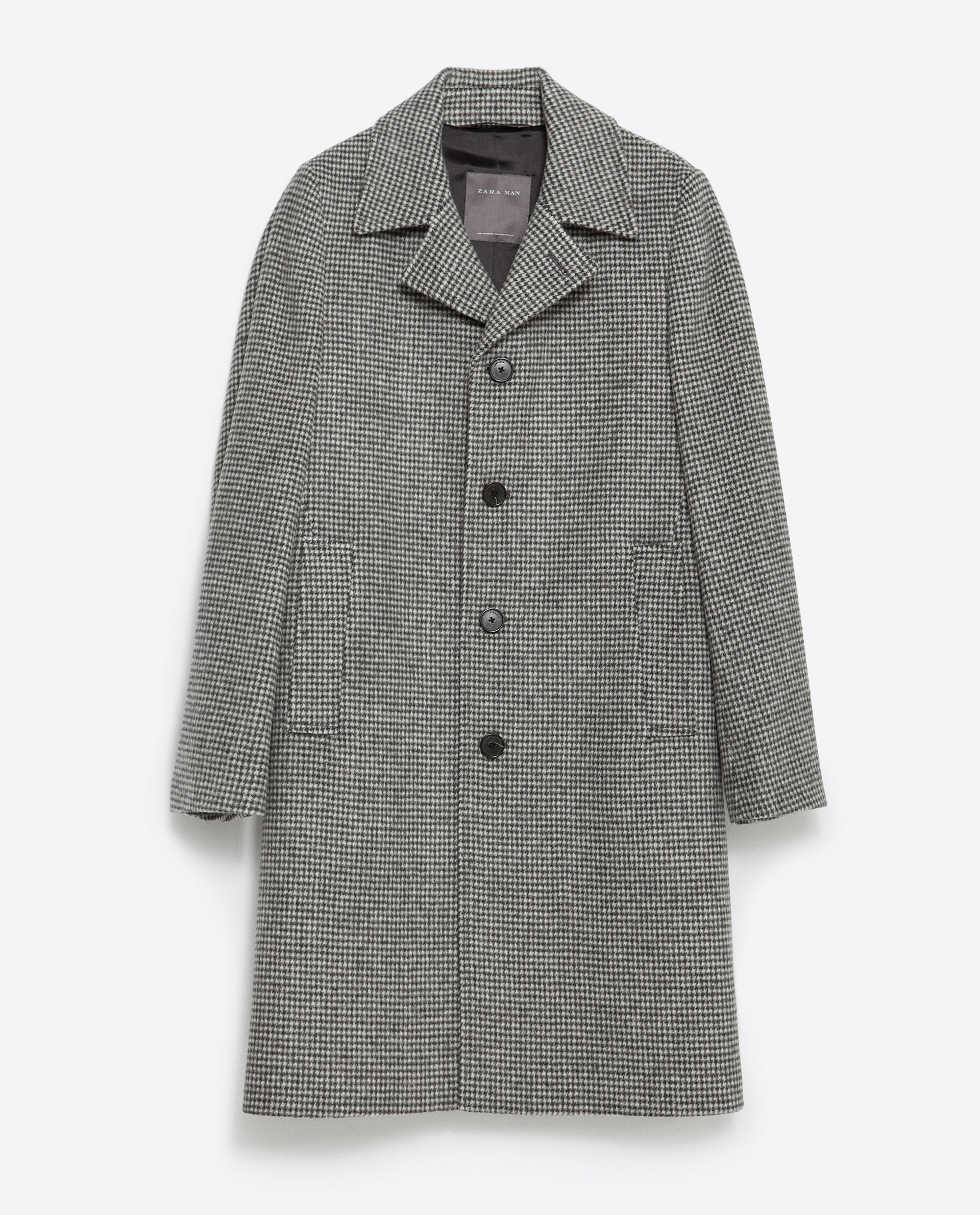 Grey Houndstooth Coat