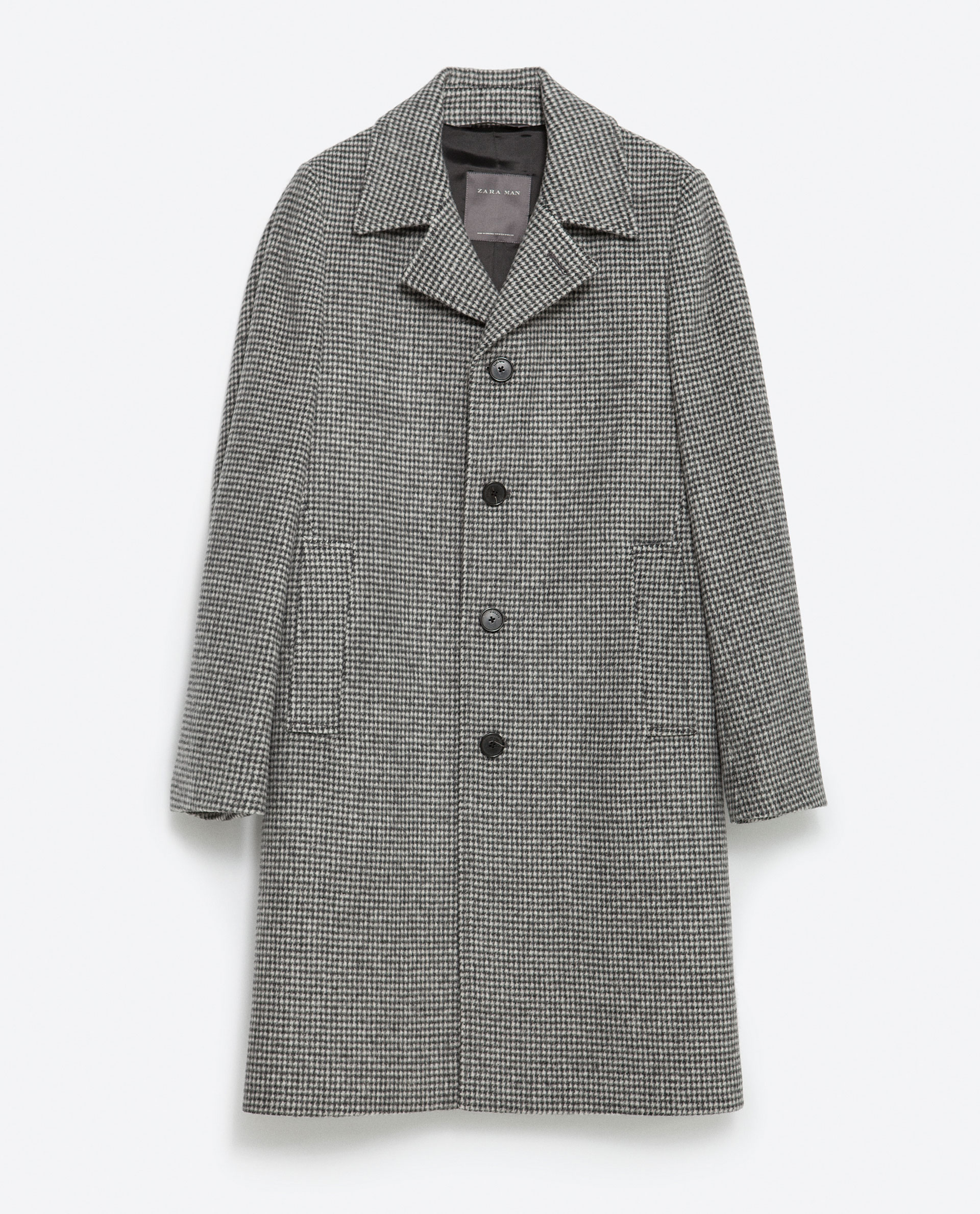 Grey Houndstooth Coat