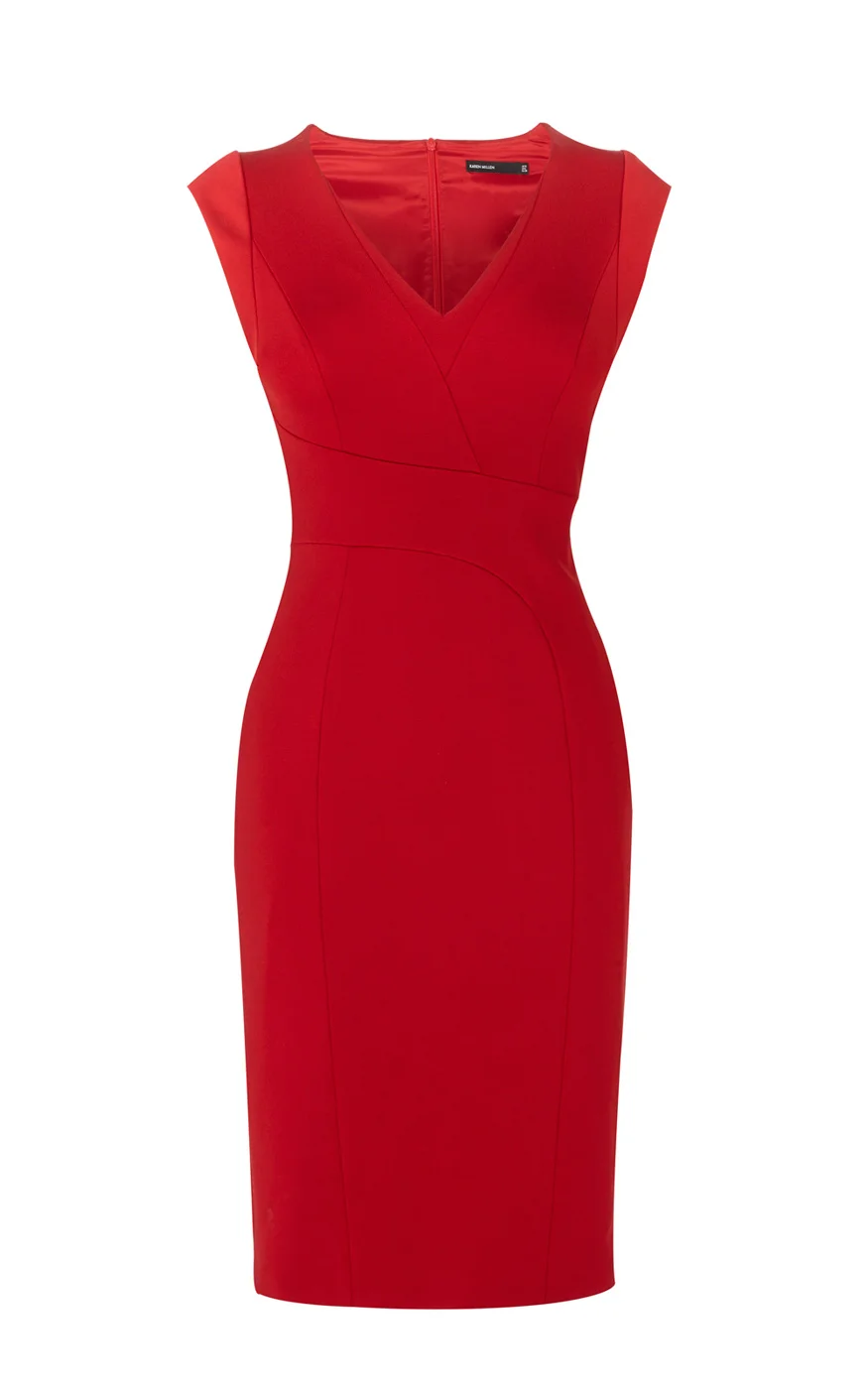 Karen Millen V-neck Pencil Dress