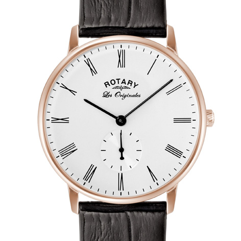 Men's Rotary Rose-Gold Watch