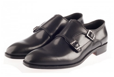 Black Monk Strap Shoes