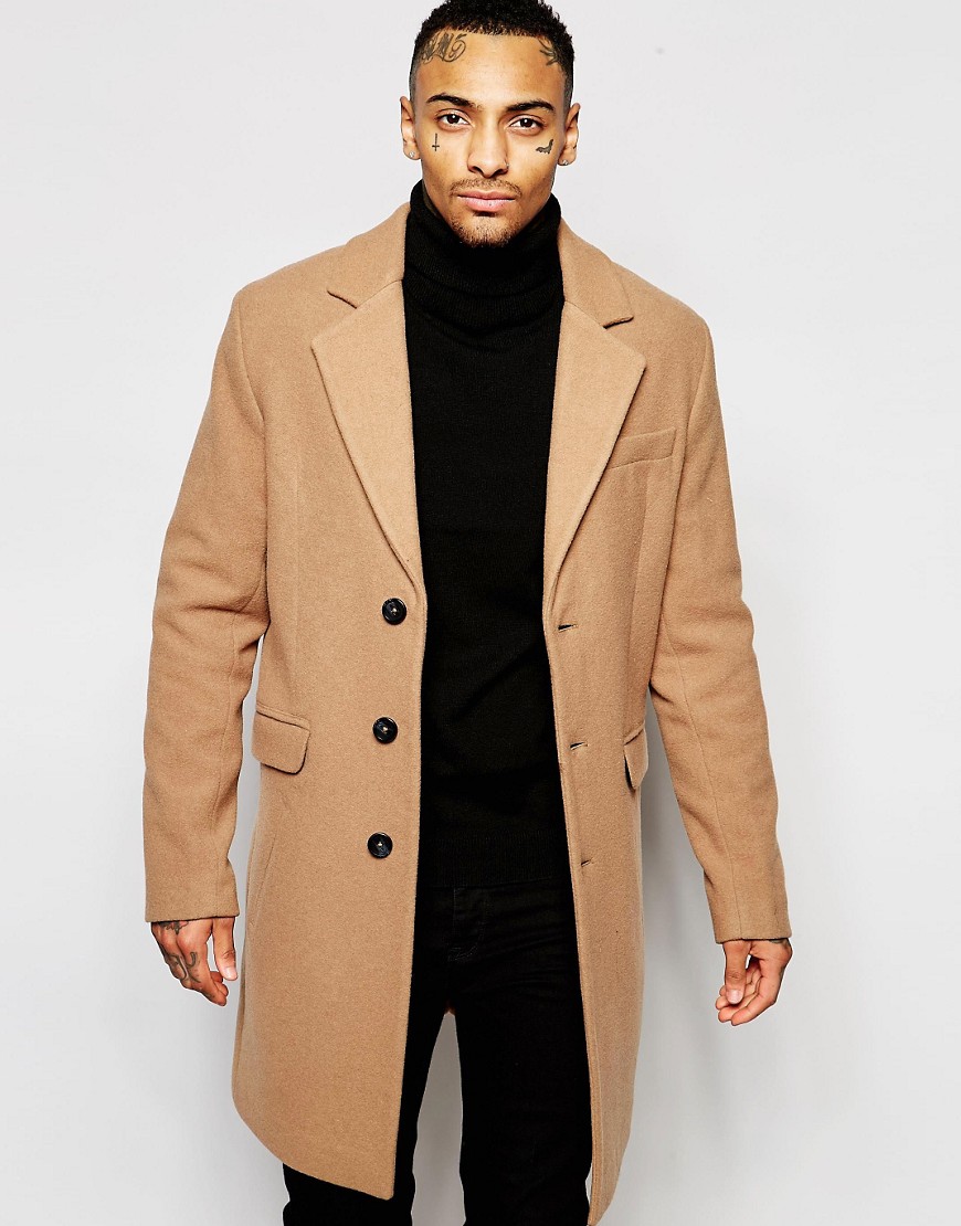 ASOS Camel Overcoat