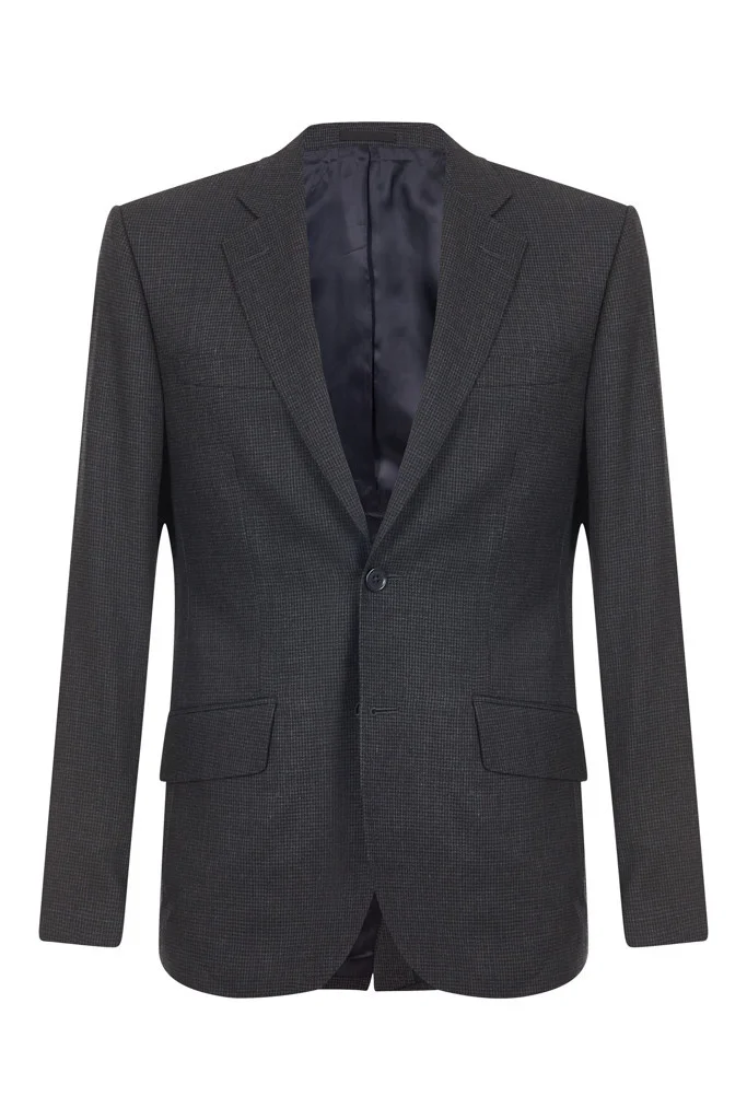Mens Grey Dogstooth Suit