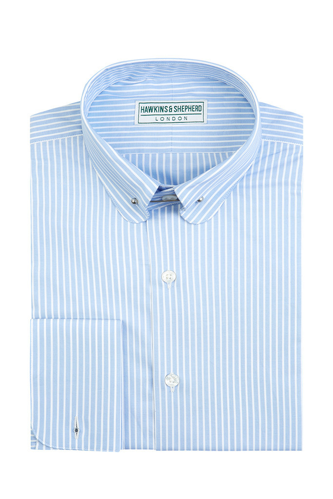 Hawkins & Shepherd Pin Collar Shirt