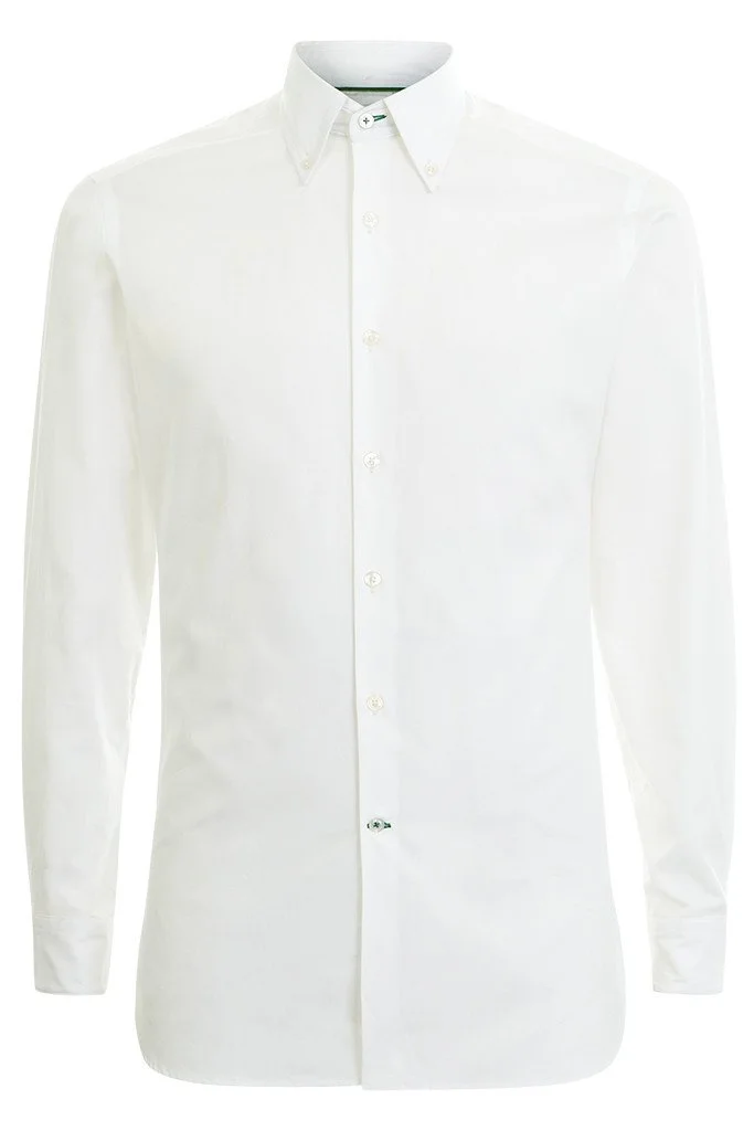 Mens White button-Down Shirt