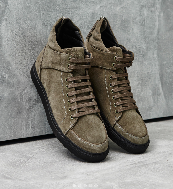 VIRTUE SUEDE SNEAKER - KHAKI
