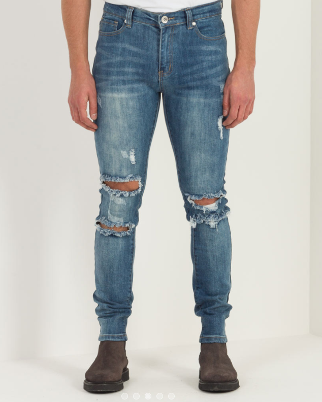 Blue Ripped Jeans