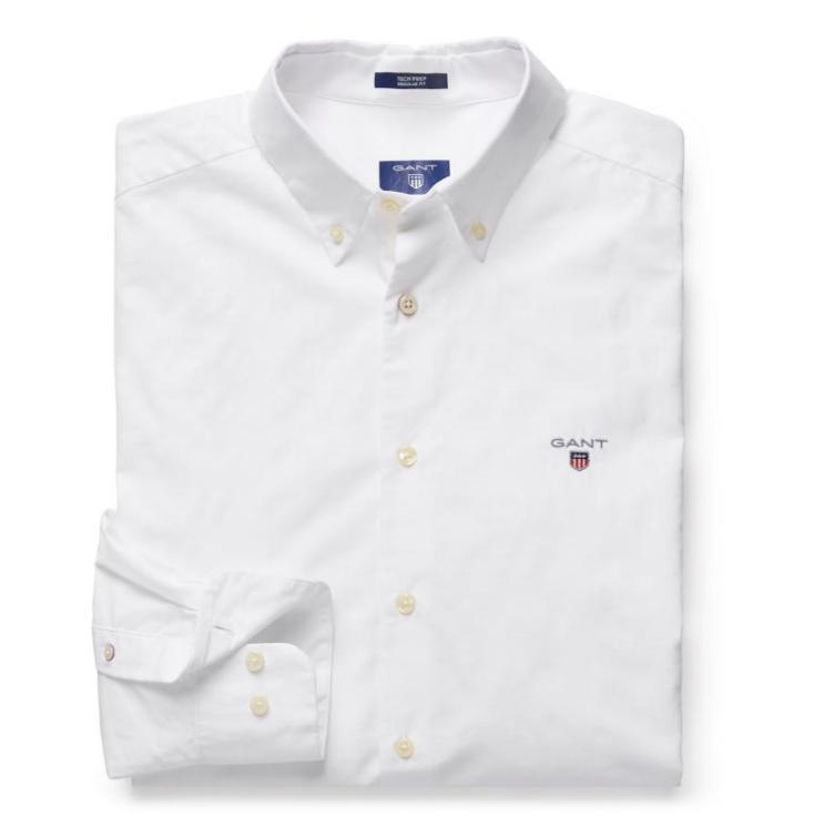 GANT Tech Prep Solid Shirt - White