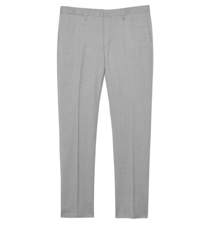 GANT Diamond G Tailored Slim Travel Pants - Grey Melange