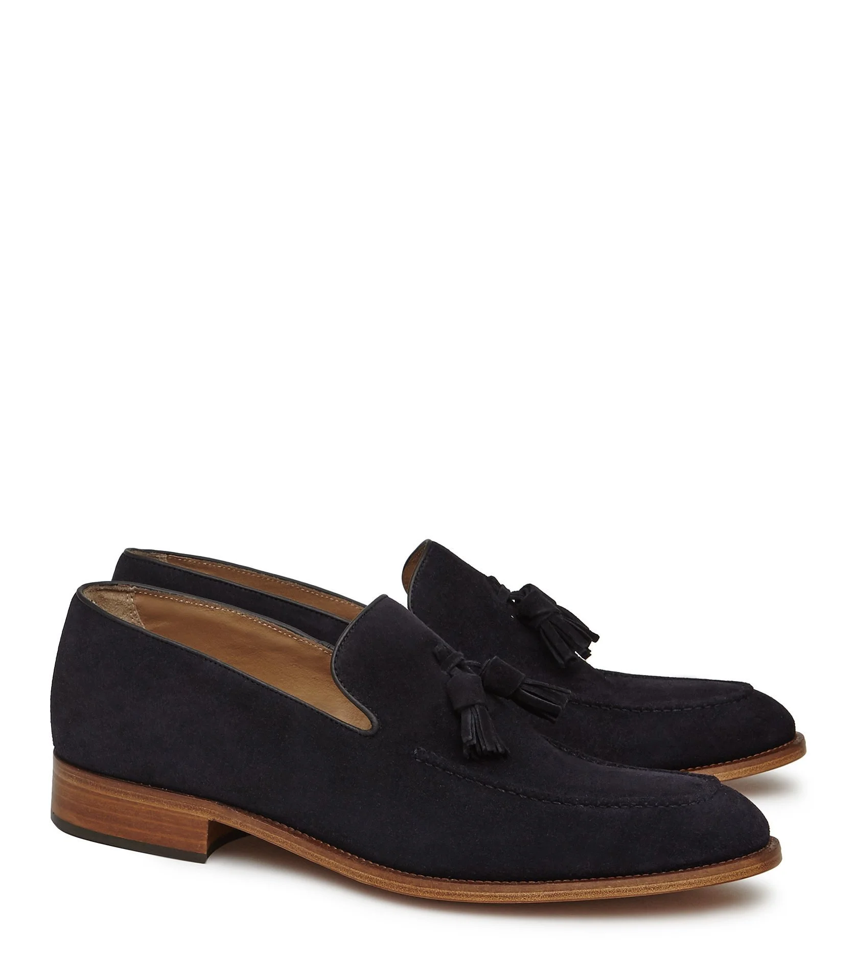 SUEDE TASSELLED LOAFERS